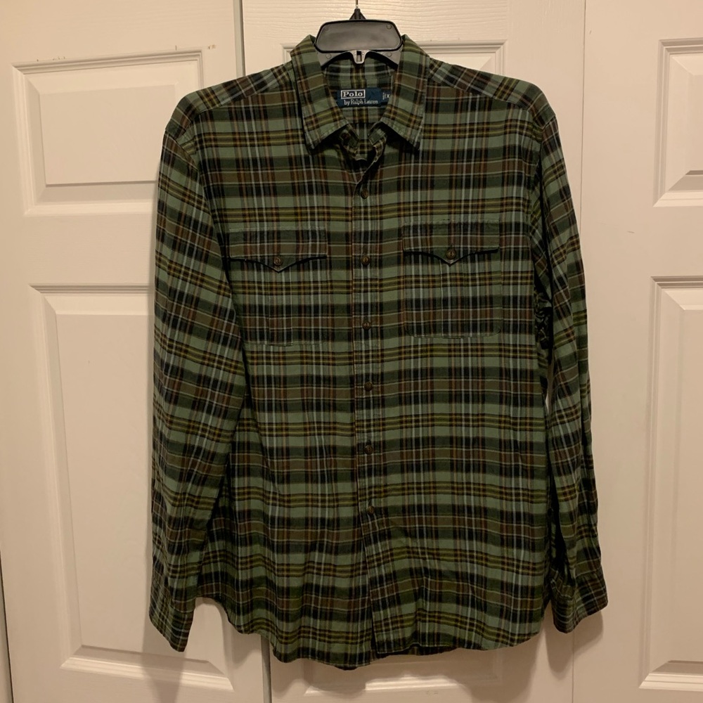 Polo Ralph Lauren Men’s XL Button Down Shirt - Linen/Silk Blend